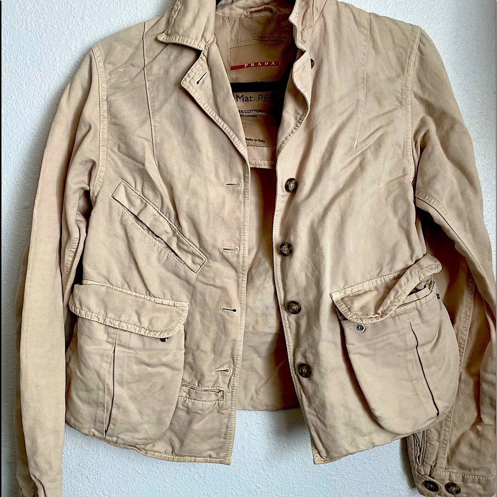 Vintage Prada cropped cargo jacket
